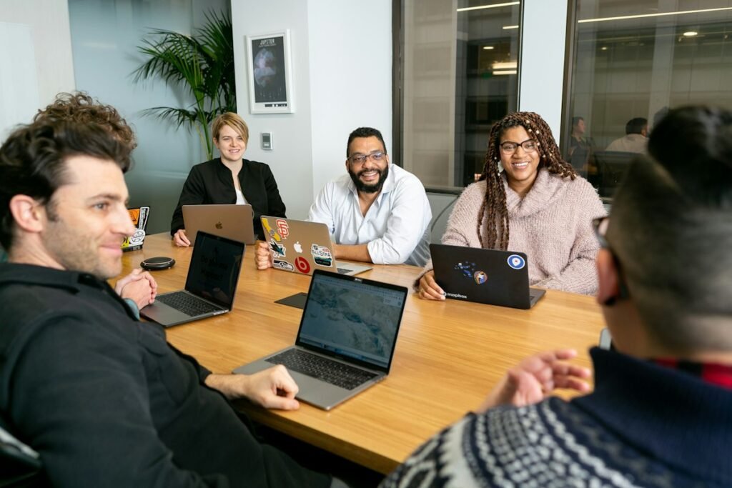 Team collaborating